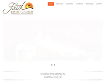 Tablet Screenshot of faithbaptistsimpsonville.org